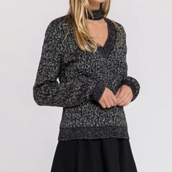 Endless Rose Sweater Choker Neck Sweater Top - Picture 2 of 7